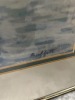 PICTURE - BOAT SCENE - SIGNED BUFFETT (CRACKED GLASS) - 2