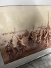 FRAMED PHOTOGRAPH - MEN ON HORSES - 28''x31''