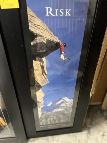 MOTIVATIONAL PICTURE - ''RISK'' - 17''x41''