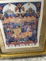 VINTAGE JUDAICA - M ELKAYAM - NUMBERED 52/495 - 22''x26''