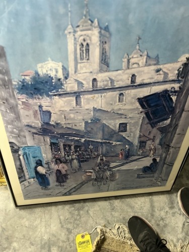 FRAMED POSTER - PRINT OF NAZARETH - 28''x33''