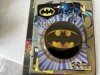 ASSORTED PIECES - 1- CONEY ISLAND SIGN (IN ORIGINAL PLASTIC WRAP) / 1- BATMAN SIGN (IN ORIGINAL PLASTIC WRAP) / 1- SET OF BATMAN COASTERS (NEW IN BOX) - 4