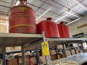 ASSORTED FUEL TANKS & CANS (LOCATION 12892)