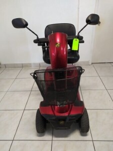 GOLDEN COMPANION GC440 4-WHEEL SCOOTER WITH CHARGER & BASKET - RED