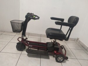 DRIVE HAWK 3-WHEEL SCOOTER WITH BASKET - RED (NO CHARGER / NO BATTERIES)