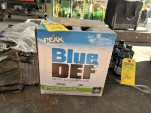 BOX OF PEAK BLUE DEF DIESEL EXHAUST FLUID