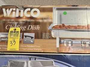 WINCO STAINLESS STEEL CHAFFING DISH (NEW IN BOX)
