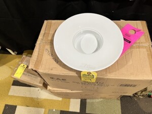 PASTA PLATES WITH WIDE RIM - 11 3/4 x 11 3/4 x 2 1/4 (NEW IN BOX)
