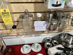 ASSORTED CONDIMENT HOLDERS